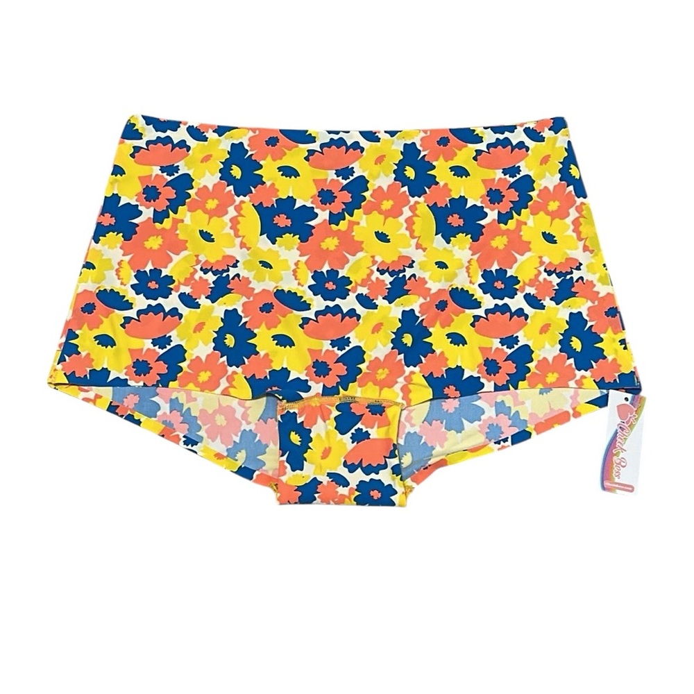 Cheek Boss Bright Floral Seamless Brief Panty NEW Size XL